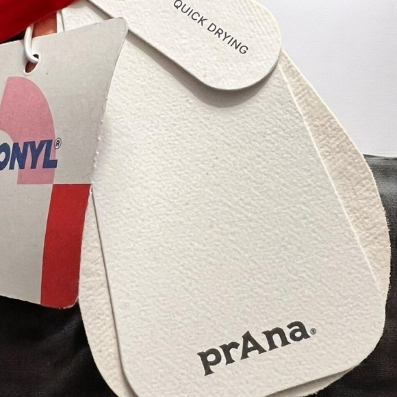 🌻NEW w/tags Prana XL Tulum Green Purple Black Color Block Bikini Top (3) - Picture 6 of 7